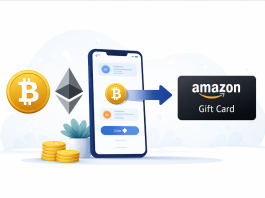 trasforma i Bitcoin e altre criptovalute in gift card Amazon