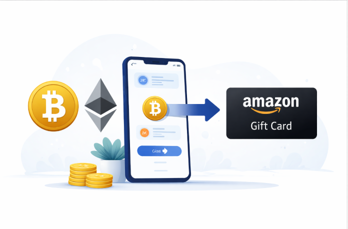 trasforma i Bitcoin e altre criptovalute in gift card Amazon
