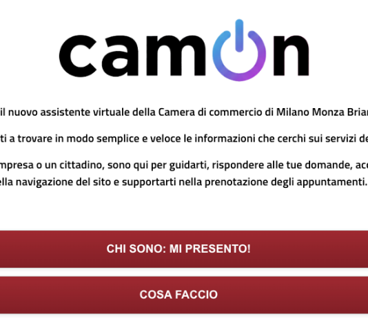 Camera di commercio, arriva l’assistente virtuale CamOn CamOn Camera di Commercio